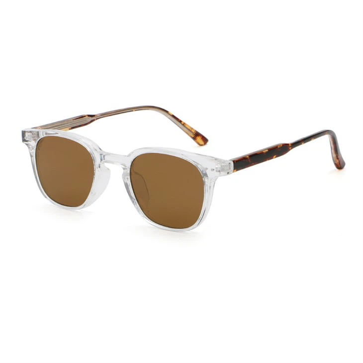 Transparent brown lenses